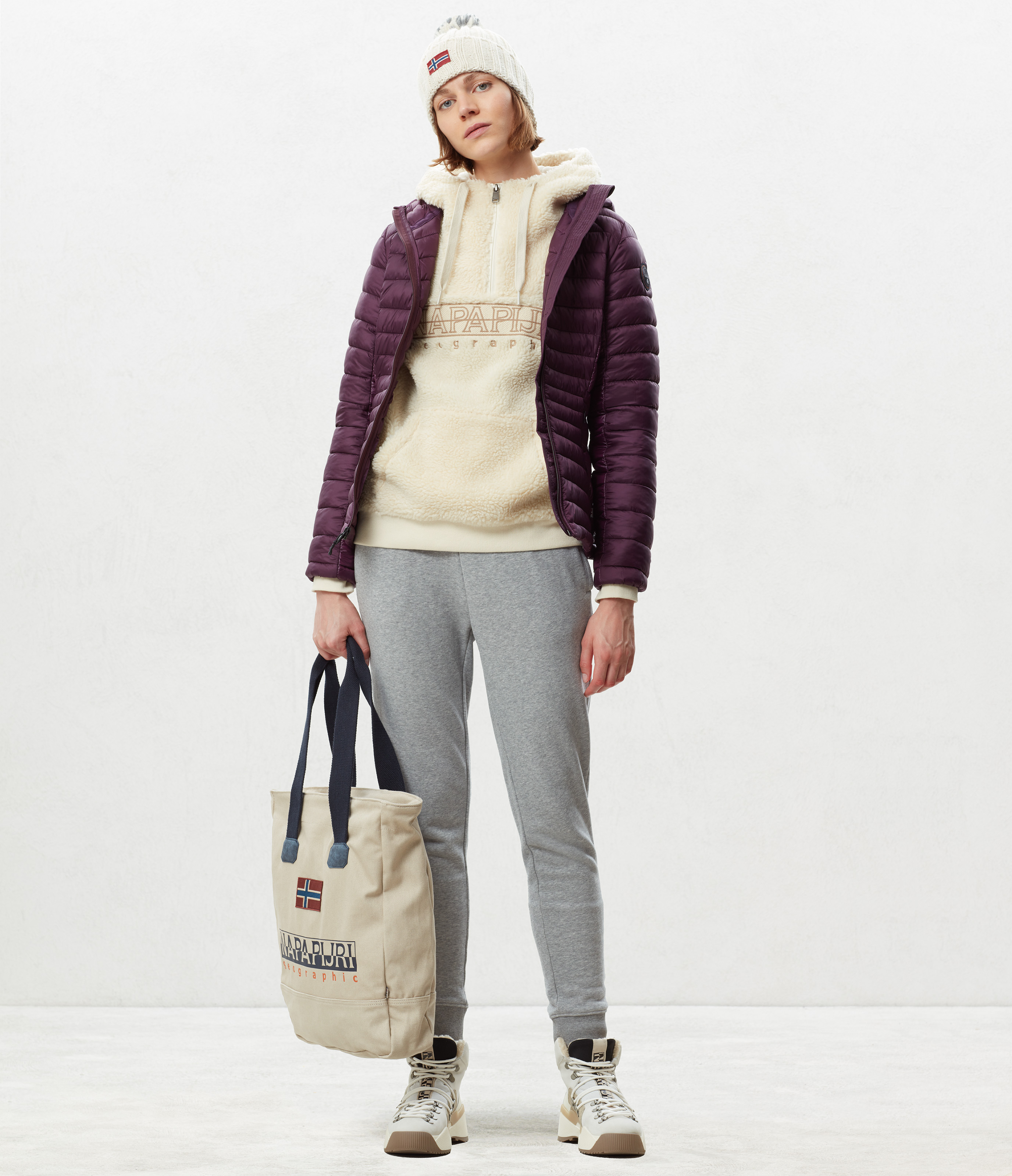 AERONS WOM HOOD 1 PURPLE WINE