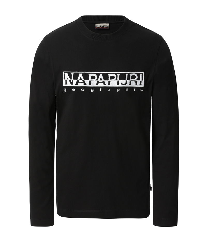 SERBER LS BLACK W EMBRO