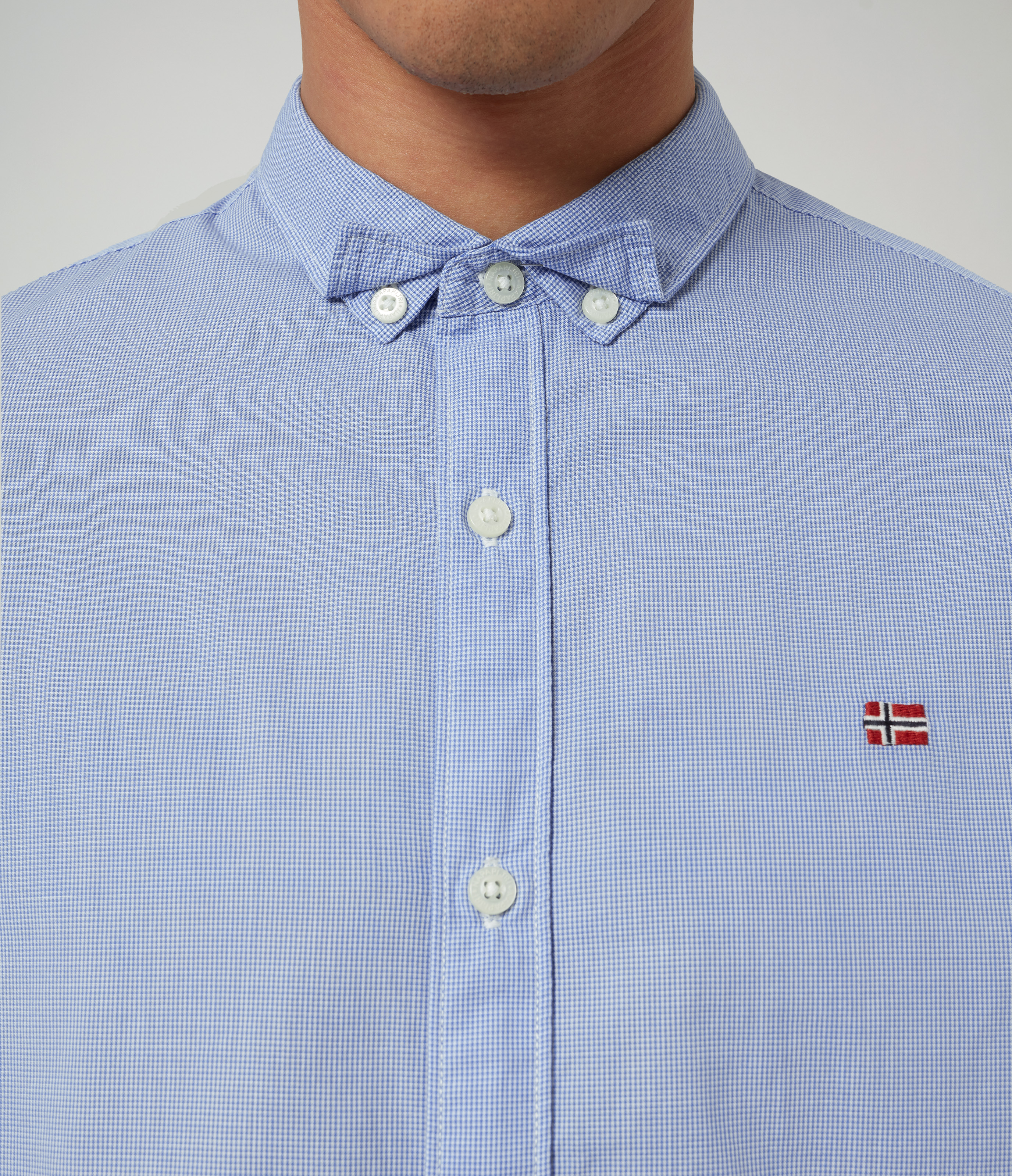 GODE LBLUE CHECK 36C