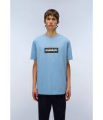 S-BOX LOGO SS FADED DENIM I84 