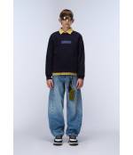 K B-NEW BOX LOGO C W BLU MARINE 