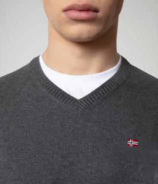 DECATUR V 3 DARK GREY MELANGE