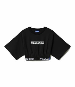 S-BOX CROPPED WIDE BLACK 041 