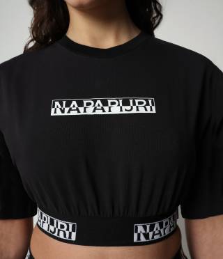 S-BOX CROPPED WIDE BLACK 041 
