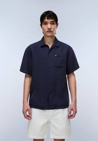 G-LINEN SS 1 BLU MARINE 