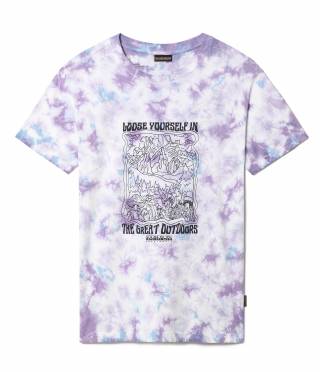 S-PLAN AOP SS L BLUE TDYE FAN