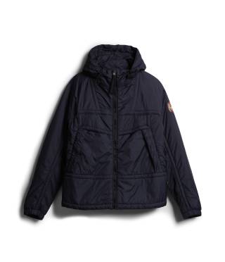 CIRCULAR PARKA BLU MARINE