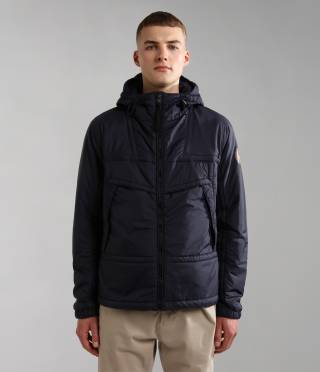 CIRCULAR PARKA BLU MARINE