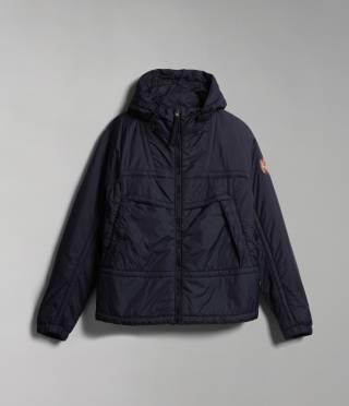 CIRCULAR PARKA BLU MARINE