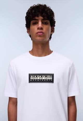 S-BOX LOGO SS BRIGHT WHITE 002