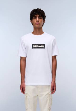 S-BOX LOGO SS BRIGHT WHITE 002