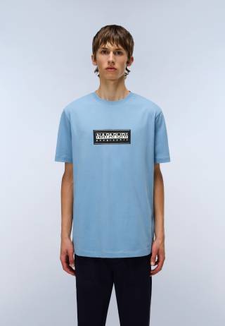 S-BOX LOGO SS FADED DENIM I84