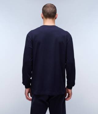 S-BOX LOGO LS BLU MARINE