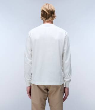 S-BOX LOGO LS WHITE HERON