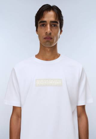 S-BOX LOGO SS 1 BRIGHT WHITE 002 