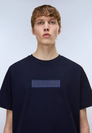 S-BOX LOGO SS 1 BLU MARINE 