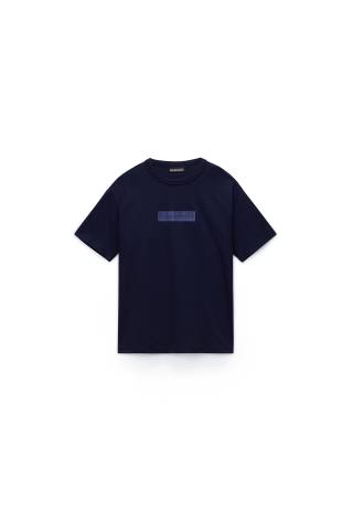 K S-NEW BOX LOGO SS BLU MARINE 