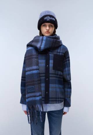 F-PENIA SCARF W BLU MARINE 