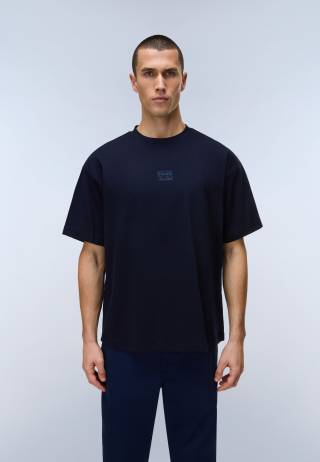 S-ELEVATED LOGO SS BLU MARINE 