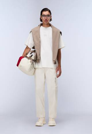S-ELEVATED LOGO SS WHITE HERON