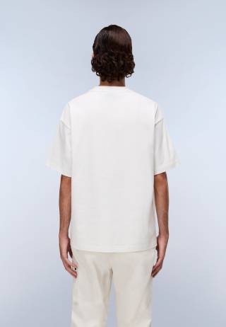 S-ELEVATED LOGO SS WHITE HERON