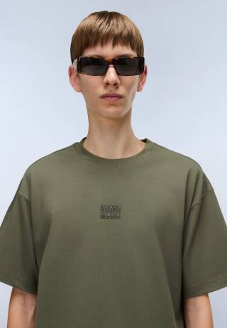 S-ELEVATED LOGO SS TEA LEAF G0A