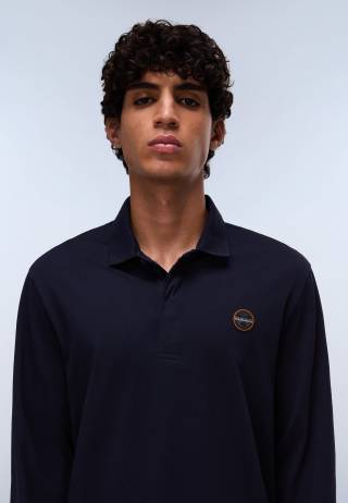 E-BADGE LS BLU MARINE 