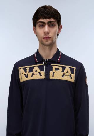 E-ARCHIVE POLO LS BLU MARINE 