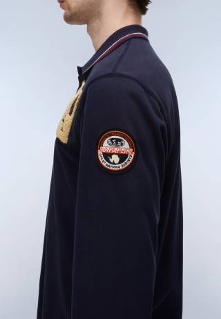 E-ARCHIVE POLO LS BLU MARINE 