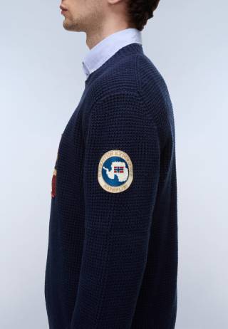 D-ARCHIVE KNIT C BLU MARINE 