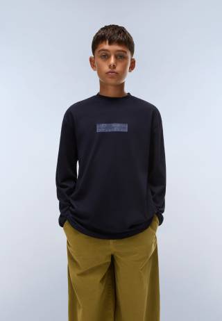 K S-NEW BOX LOGO LS BLU MARINE 