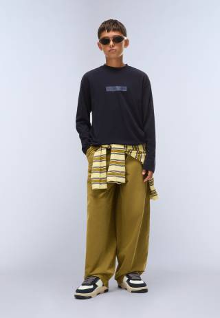 K S-NEW BOX LOGO LS BLU MARINE 