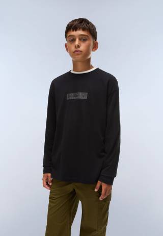 K S-NEW BOX LOGO LS BLACK BEAUTY 