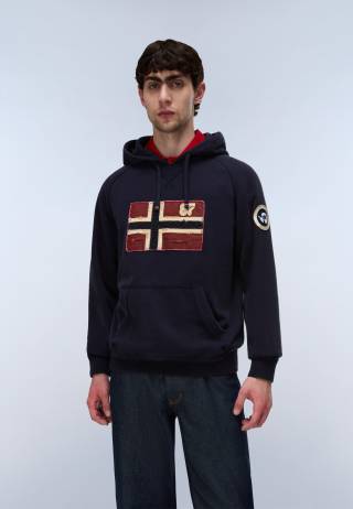 B-ARCHIVE SWEAT H BLU MARINE 