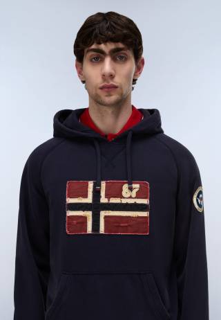 B-ARCHIVE SWEAT H BLU MARINE 