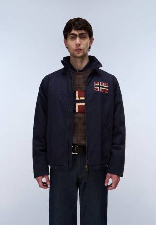 A-ARCHIVE JKT STAND BLU MARINE 