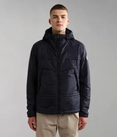 CIRCULAR PARKA BLU MARINE