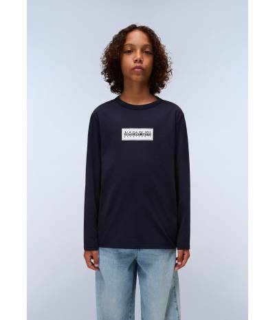 K S-CHAMOIS LS BLU MARINE 