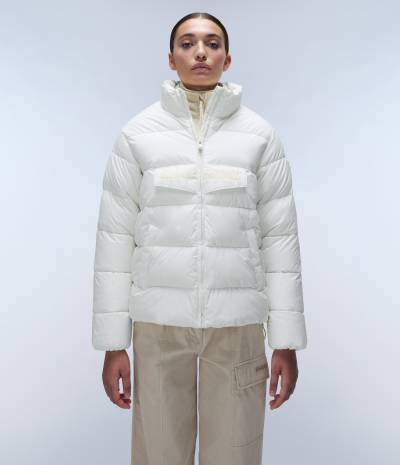RF PUFFER OPEN W WHITE HERON 