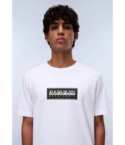 S-BOX LOGO SS BRIGHT WHITE 002 