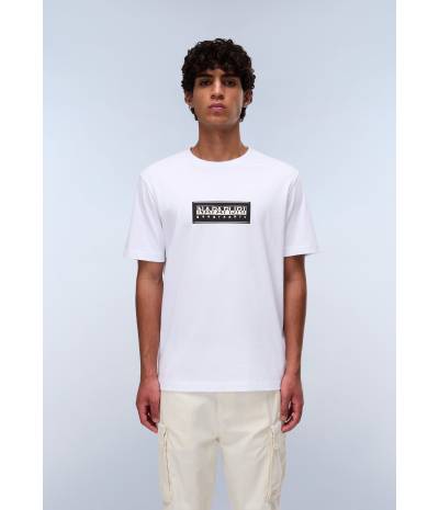 S-BOX LOGO SS BRIGHT WHITE 002 