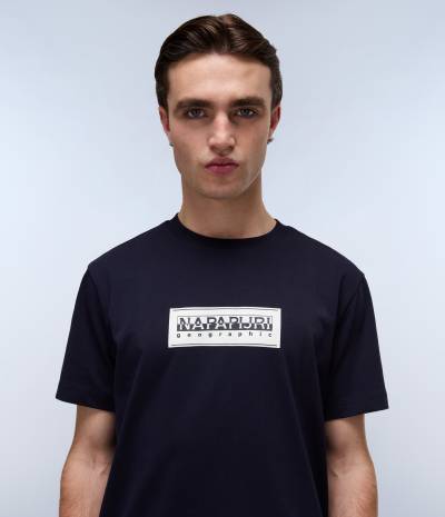 S-BOX LOGO SS BLU MARINE 
