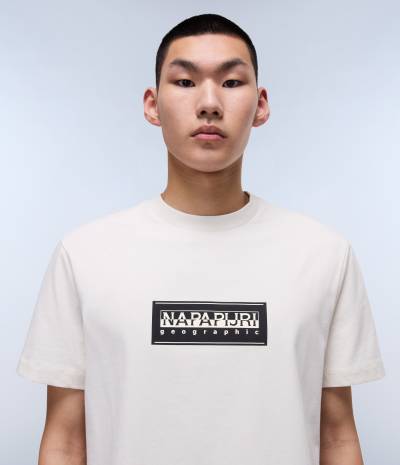 S-BOX LOGO SS WHITE WHISPER 