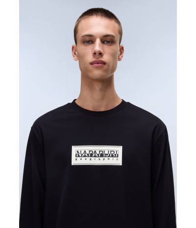 S-BOX LOGO LS BLACK 041 