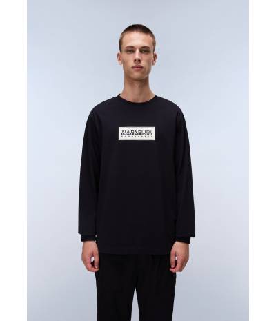 S-BOX LOGO LS BLACK 041 