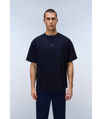 S-ELEVATED LOGO SS BLU MARINE 