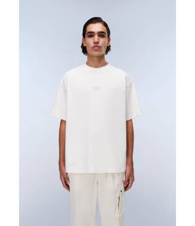 S-ELEVATED LOGO SS WHITE HERON 