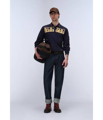 E-ARCHIVE POLO LS BLU MARINE 