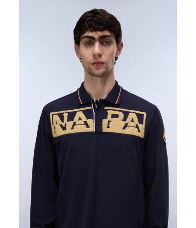 E-ARCHIVE POLO LS BLU MARINE 