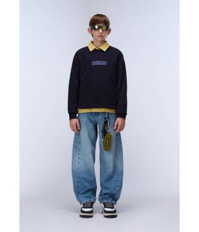 K B-NEW BOX LOGO C W BLU MARINE 